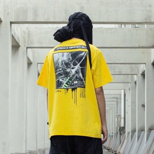 The croxx T-shirt cotton back print TCX01 streetwear punk