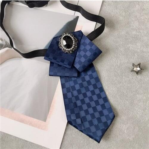 New Mens Tie Bow Tie Fashion Korean Version British Plaid Bowtie Mens Handmade Jewelry Gift Multi-color Optional