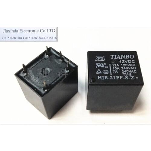 HOT NEW HJR-21FF-S-Z-12VDC HJR-21FF-S-Z-12V HJR-21FF-S-Z 12VDC HJR-21FF 12V DC12V 12A TIANBO DIP5