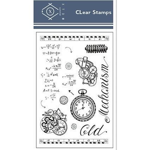 11x16cm pocket watch Transparent Silicone Rubber Clear Stamps cartoon Scrapbooking/DIY Easter Childrens toys album