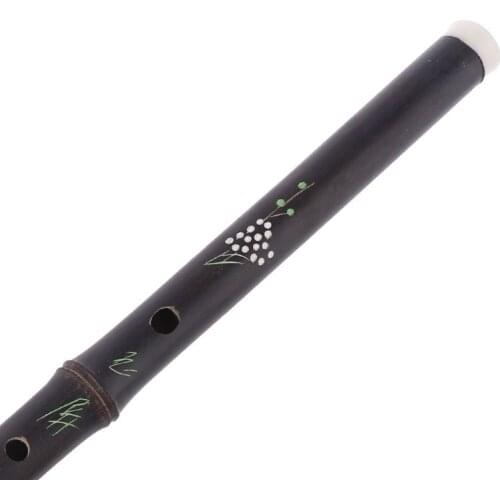 Chinese Purple Yunnan Bamboo Flute One Sections Handmade Dizi Musical Instrument