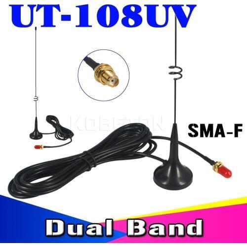 Kebidumei for Nagoya Two Cable Radio VHF UHF SMA Magnetic TV Antenna UT-108UV CB Radio Walkie Talkie UV-5R UV-B5 UV-B6 GT-3