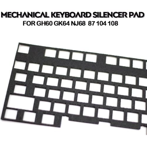 Customized mechanical keyboard resonance muffler pad sound-absorbing cotton 3MM suitable for GH60 64 84 FC660 87 104 108
