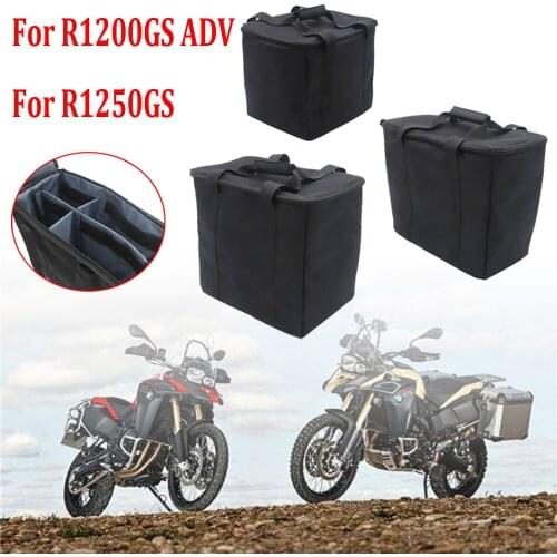 NEW Black Motorcycle Bag Saddle Inner Bags PVC luggage bags For BMW R1200GS R1250GS Adventure Saddlebag Inner Bag R 1200 GS ADV