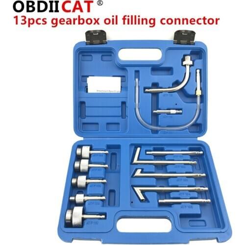 OBDIICAT New 13pcs gearbox oil filling connector oiler changer plug tube for Multi-brand cars