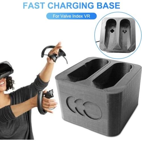 VR Controller Handle Fast Charging Dock Base For Valve Index VR Headset Hand Grip With 2 Magnetic Charging Wire