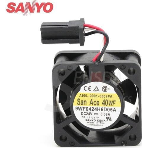 Original waterproof fan For Sanyo 9WF0424H6D05A 24V 0.08A For dedicated fan