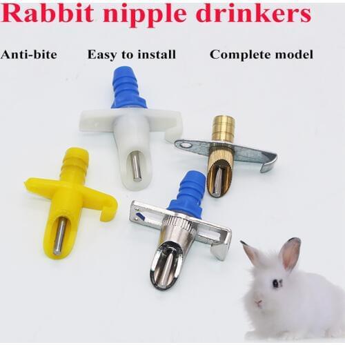 10pcs rabbit nipple drinker drinkers rabbits cage accessories water drinking farm animals veterinaria pet bunny