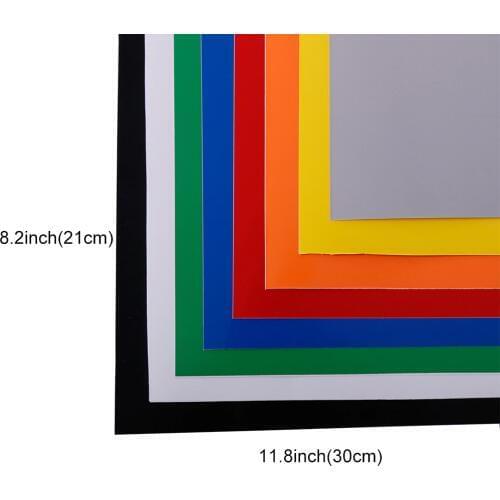 SUNICE Festival Design Specal Gift Self-Adhesive Craft lettering film Vinyl With Glue DIY Cup Glass 8 COLOR A4 size Pack