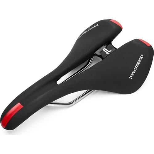 PROMEND Mountain Bicycle Saddle Bike Seat For Bikes Cycling Leather Saddle Hollow Seat Cushion Road Bike Seat Bicycle For Men