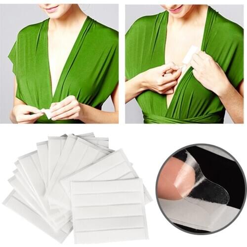 60pcs Anti-Slip Sticker Self Adhesive Safe Tape Pad Underwear Transparent Sweatproof Durable for Shirt Collar Clothing