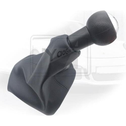 Car Gear Shift Knob For Peugeot 207 307 407 306 406 CitroenC1 C2 C3 C4 C5 5 speed black Not OEM(with leather)