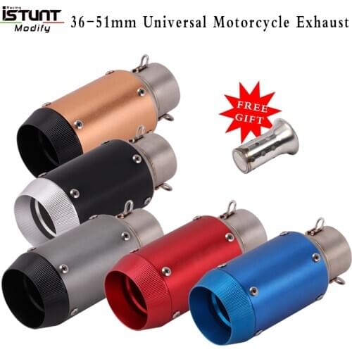 Slip On Universal 51mm Motorcycle Exhaust Pipe Modified CNC Muffler DB Killer Escape For R6 R1 MT09 Z900 ER6N S1000RR CBR1000RR