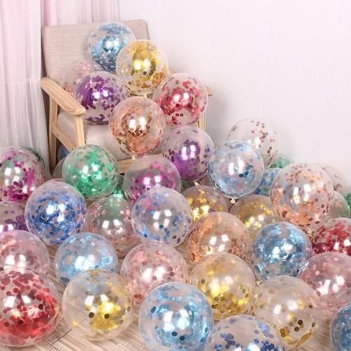 A Lot 12inch Glitter Confetti Latex Balloons Wedding Christmas Decoration Baby Shower Birthday Party Decor Air Balloons Globos