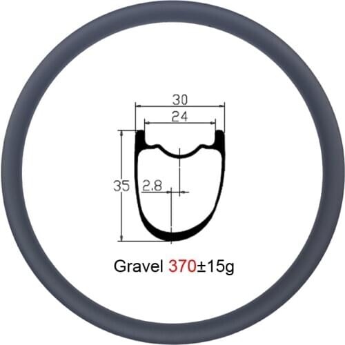 LIENGU Light 370g 700C 35mm Gravel Bike Asymmetric Tubeless Hookless Carbon Rim Offset 2.8mm Road Disc Brake Bicycle Wheelset