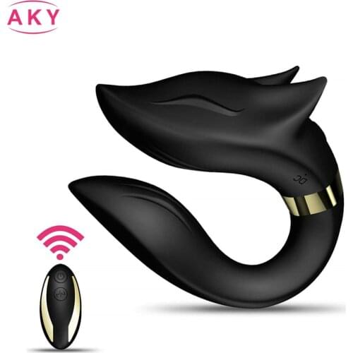 Fox Shape Wireless Remote Control Vibrating Egg Vibrators for Women USB Charge G Spot Clitoris Stimulator Couple Sex Toys Female