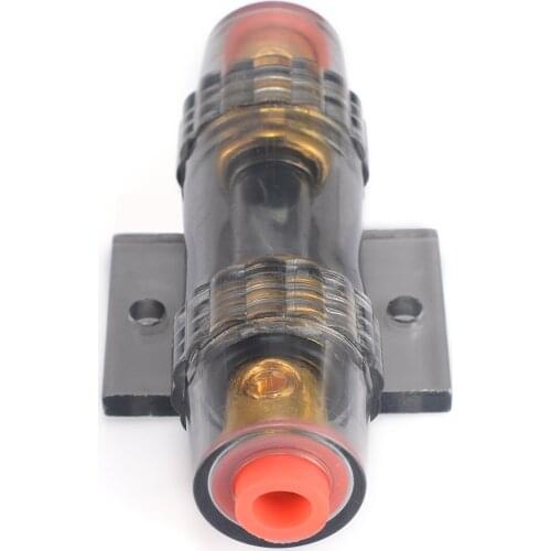 1 Set Car Stereo Audio Amplifier 8 Gauge Fuse Holder DC 12V 60A Inline Fuse Car Audio Refit Fuse Holders
