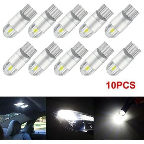 10x Super White T10 3030 2SMD LED HighPower Interior Light Bulb W5W 194 168 6W