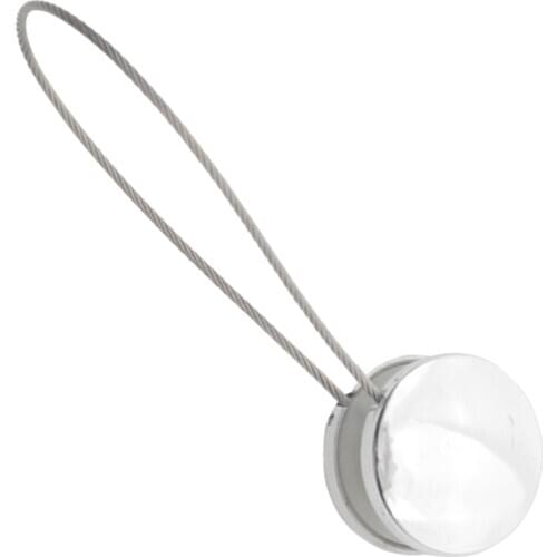 2Pieces Magnetic Curtain Tiebacks Tie Backs Buckle Clips Holdbacks Silver