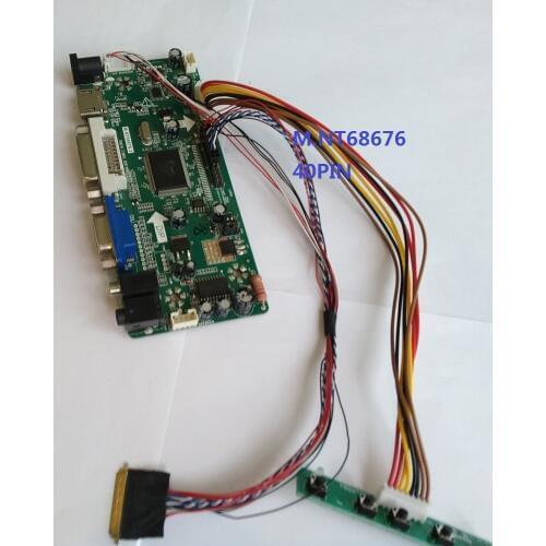 2019 DIY DVI LED VGA LCD M.NT68676 Controller board kit for AUO LTN140AT07 monitor 1366*768 14" panel Screen HDMI