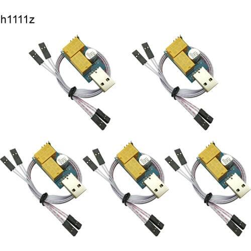 5PCS Double Relay USB Watchdog Card Unattended Automatic Restart Blue Screen Crash Timer Reboot For 24H PC Gaming Server Mining