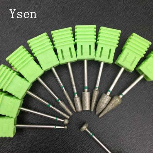 3 Style Diamond Nail Drill Bits Milling Cutter Burr Electric Drill Manicure Machine Nail Art Accessories Nail Clean Files