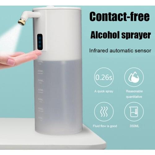 Automatic Soap Dispenser Sensor Alcohol Dispenser Sprayer Hand Sanitizer Touchless Disinfection Liquid Soap Box Container