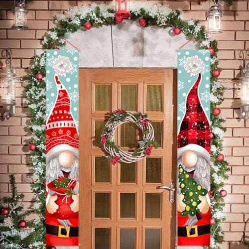 Santa Claus Door Banner Christmas Decor For Home 2021 Merry Christmas Decor Xmas Ornament Navidad Noel Happy New Year 2022