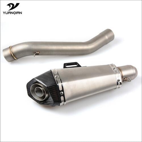 Motorcycle Exhaust Pipe Muffler Pipe Modified Exhaust Muffler Middle Exhaust Pipe For kawasaki z800 Z 800 2013 2014 2015 2016
