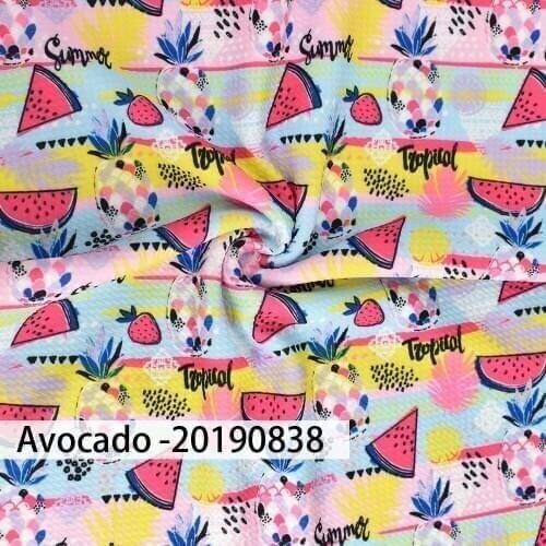 Huangtao Diy 95X70cm Watermelon Fruit Cartoon Character Pattern Fashion Liverpool Bullet Fabric By Yard 100% Polyester Fabric