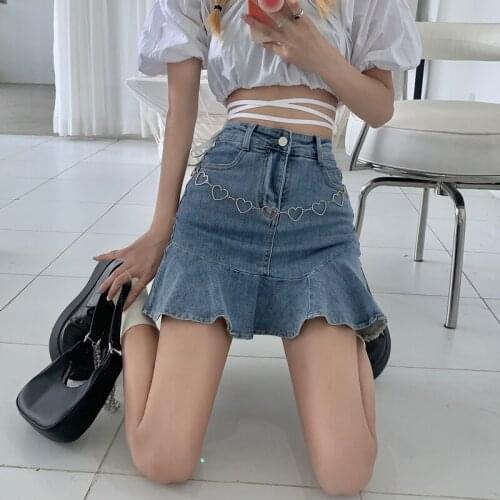 Denim Skirts For Women IKALVEN China