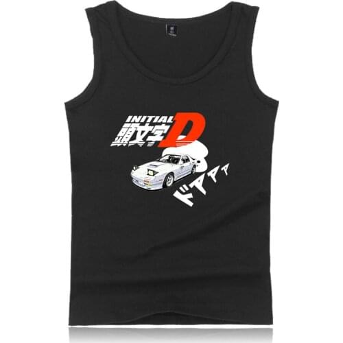 Inlitial Europeandthe United States hiphop Tank Tops motorcycle printing vest male summerloose sports streettide mens Tank Tops