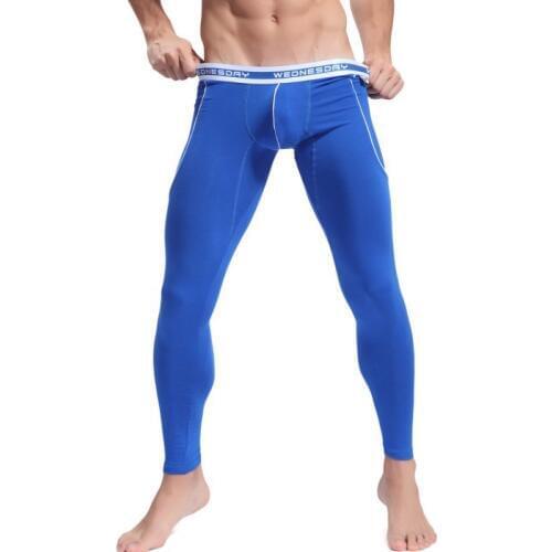 New men long johns mens warm pants thin elastic line of mens fashion sexy underwear tight legging long Johns