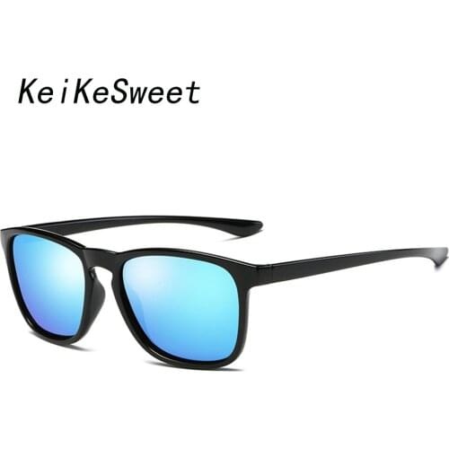 KeiKeSweet Polarized Sports Outdoor Fishing Sunglasses Men Rays UV400 Fashion Blue Lens Top Designer Sun Glasses Male Eyewear