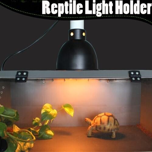 Ceramic Heat UV UVB E27 Lamp Light Holder Aquarium Amphibians Reptile Tortoise Lampshade Brooder Basking Light Switch lamp shade