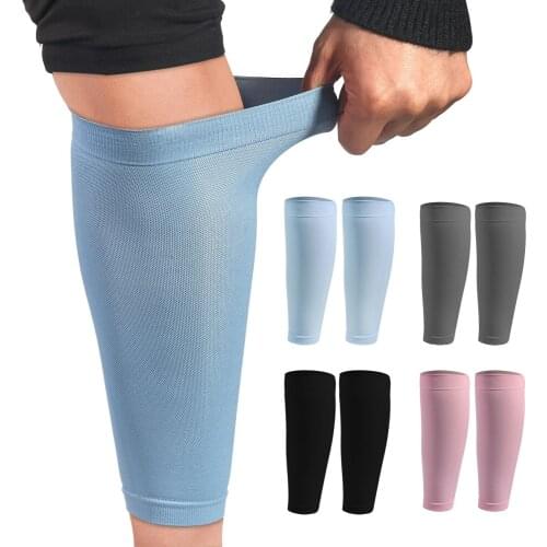 2 pieces Compression Calf Sleeve Basketball Volleyball Men Support Elastic Cycling Leg Warmers Running Football Sport Leg Sleeve