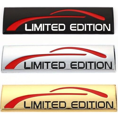 3D Metal Car Sticker Chrome Limited Edition Emblem Badge Decal for BMW Audi Honda Opel Lada Toyota Chevrolet Hyundai Ford Yamaha