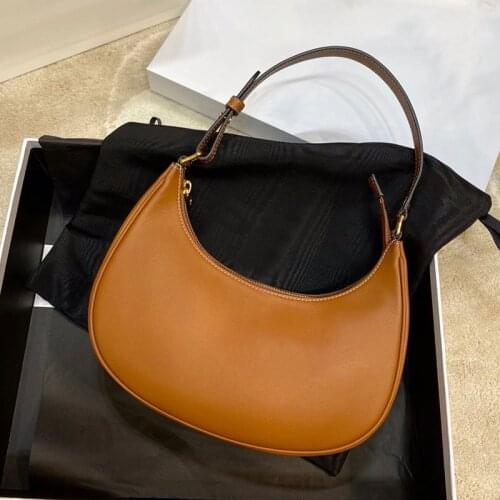 2021 autumn and winter new ladies handbags calfskin handbags luxury fashion trend goddess underarm bag