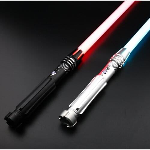 SaberFeast New Lightsaber Smoothswing Metal Hilt With Heavy Dueling Blade Blater FOC Cosplay Laser Sword Toys Gift-TSK-E15