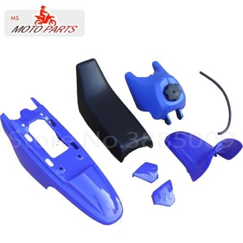 One set For PW50 PY50 Plastic For Fender Body Seat Gas Tank Kit Blue White Black