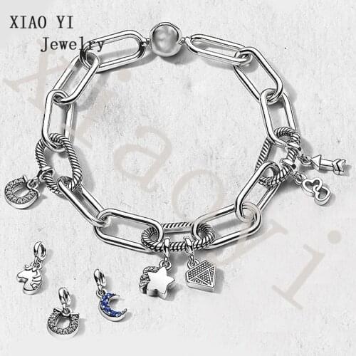 XIAOYI 100% S925 11 Me link Star romantic lovely diamond love bracelet 598373 temperament simple jewelry for girlfriend female