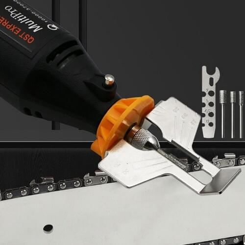 Grinding Chain Sharpener Chainsaw Sharpening Attachment Mini Drill Saw Grinding Tool Kit Abrasive Grinder Tools Accessories