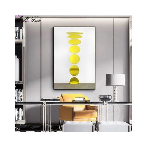 Modern minimalist style abstract geometry wall art canvas painting nordic posters and prints wall photos for living room decorat