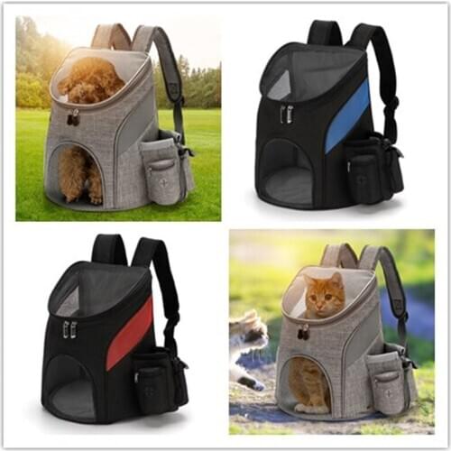 New Outdoor Pet Carrying Bag Cat Dog Backpack Folding Pet Chest Bag pet Supplies Dog Cat Carrier Backpack for Small Dog Cat