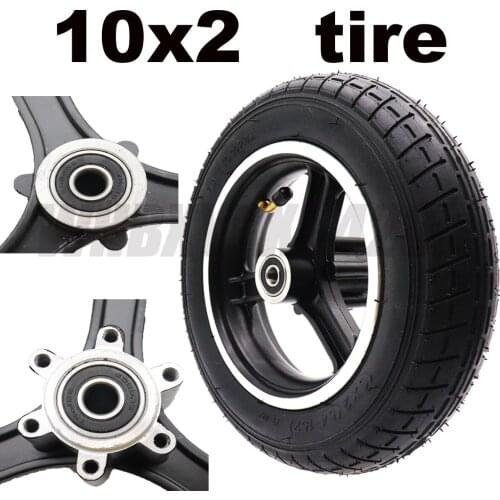 10 x 2 Tire and rims hub for Kid Tricycle baby stroller Electric scooter Wheelbarrow 10x2(54-152) tyre wheel