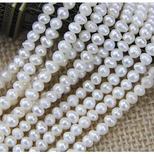 100% Real Pearl Jewelry , 2-2.5MM Seed Pearl Strand , Natural Freshwater Small Size Pearl Beads Wholesale , Tiny Pearl Bead