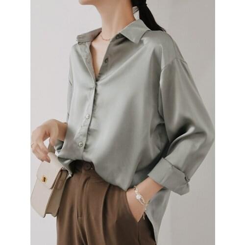 Shirt for women spring autumn long sleeve shirt female tops 9152
