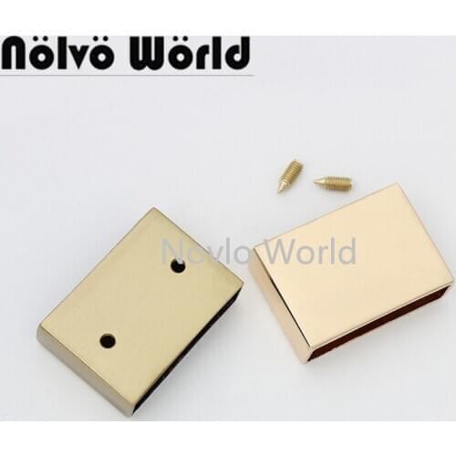 10-50 pieces 6 colors 33*23mm bag purse handle strap crossed clips in screws clasp,1.2 inch shoes belts clasps ornament