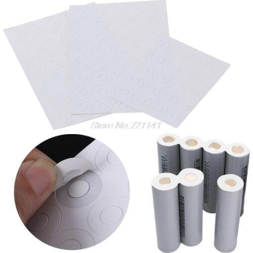 1S 18650 Battery Insulation Gasket Barley Paper Li Cell Insulating Glue Patch Insulation Gasket MAR20 Dropship