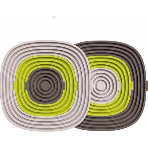 3pc/lot 3 In 1 Silicone Heat Resistant Mat Pot Holder Non-slip Bowl Plate Cup Coaster Cushion Placemat Mug Stand Kitchen LN 004